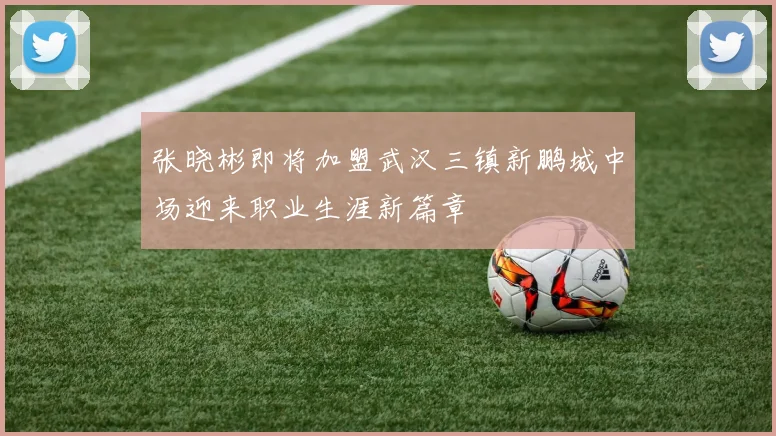 张晓彬即将加盟武汉三镇新鹏城中场迎来职业生涯新篇章